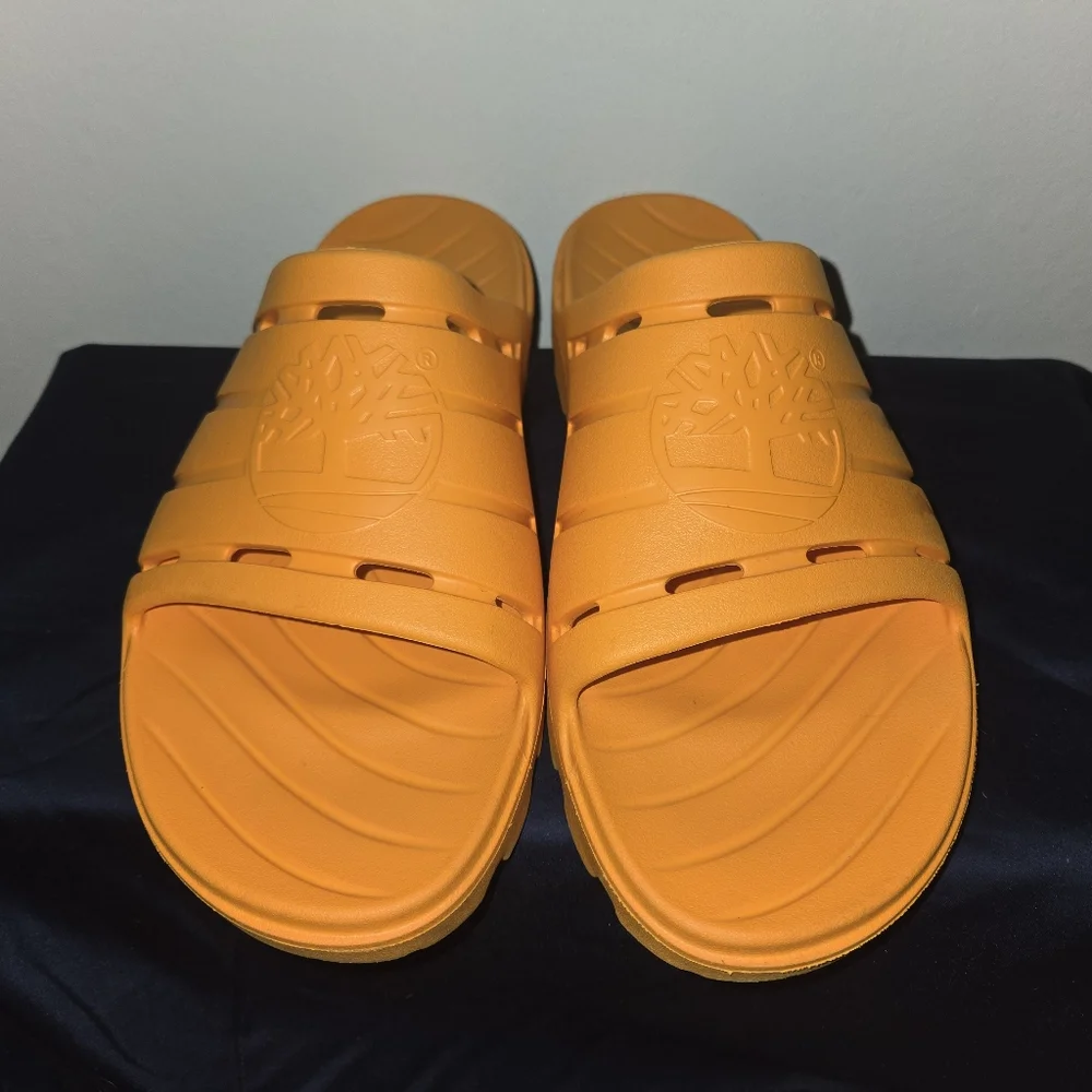Timberland Get Outslide Mens Slide Sandal Bright Orange